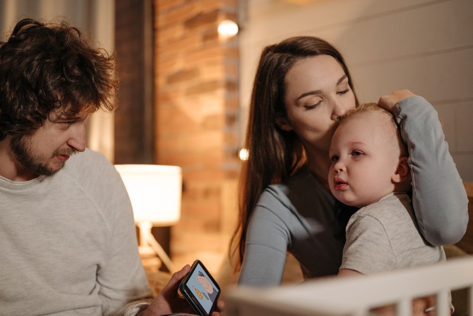 babyphone sur table chevet